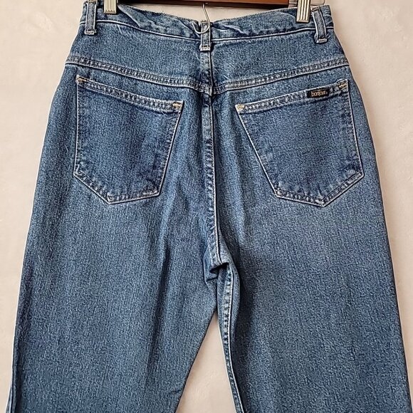 VTG Bonjour Petite High Waist Denim Mom Jeans Sz 26x25 Cut Away Button Fly READ - Picture 6 of 16